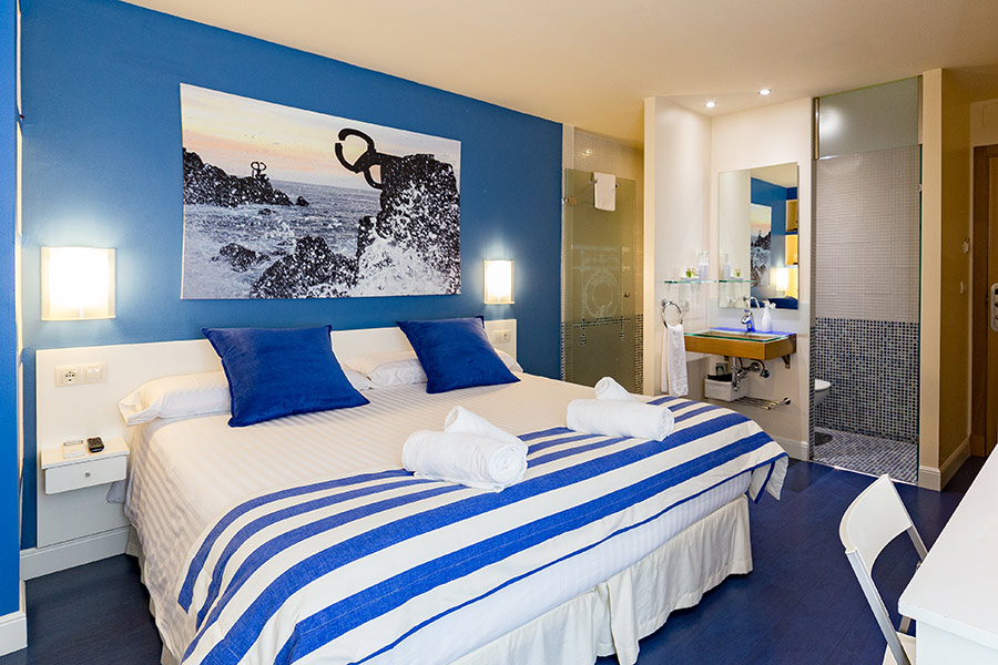 Donostia Zimmer im UR-alde Hotel in San Sebastian